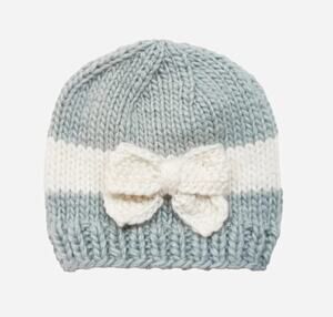 NWT THE BLUEBERRY HILL Bow Hat Bowie Grey Cream 2-5 years Kids